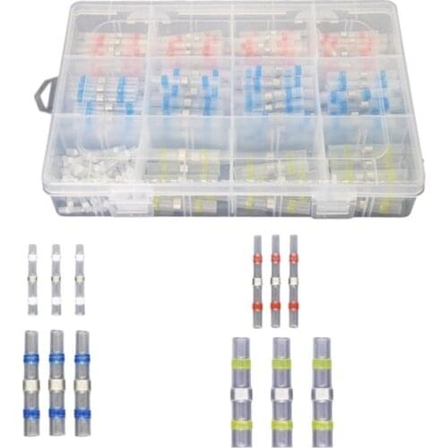 Thermal Shrinkage Electrical Wires Connector Solder Extrusion Terminals Block Cable Termination Wireway Clamping 250Pcs
