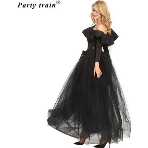 6 Layers Wedding Maxi Long Skirts Womens Soft Tulle Skirts Bridesmaid Tutu Skirt for Women Faldas Saias Femininas Jupe femme