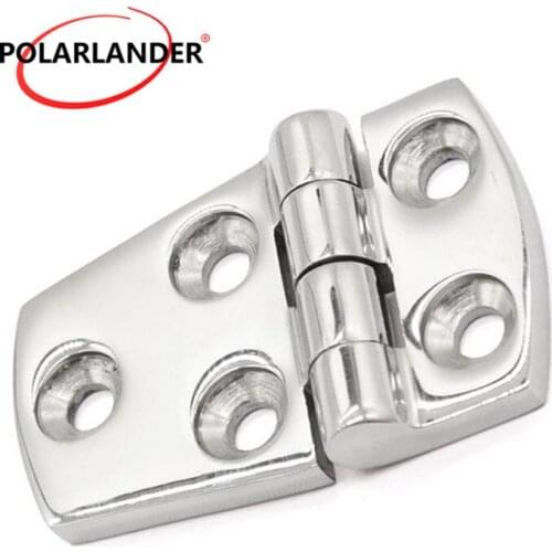 1 Piece 361 Stainless Steel Short Side Door Stamp Hinge Hardware for Boat Marine Five Holes