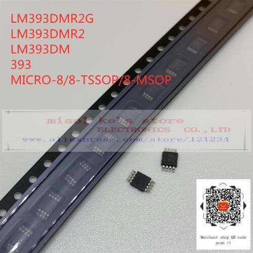 [10pcs-50pcs]100%New original; LM393DMR2G LM393DMR2 LM393DM mark: 393 - IC COMP DUAL LV OFFSET MICRO-8/8-TSSOP/8-MSOP