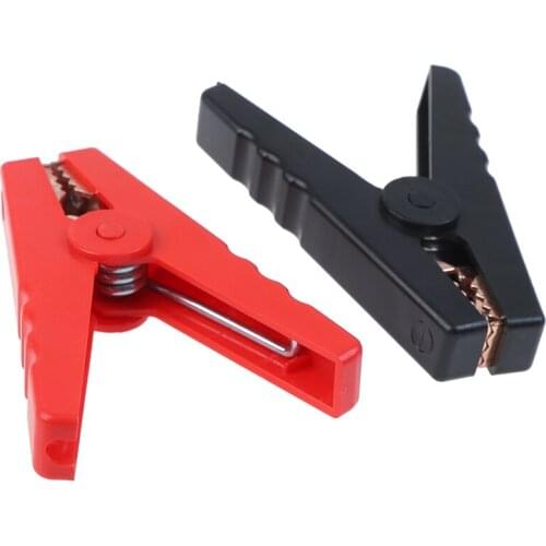 2pcs/lot 100a Electrical Crocodile Alligator For Electric Project Car Battery Micro Insulated Clips 90mm Clamps Connector