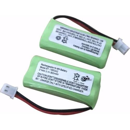 2pc BT-166342 2.4V 800mAh Ni-MH Rechargeable Battery pack inner cell for cordless phone BT-166342