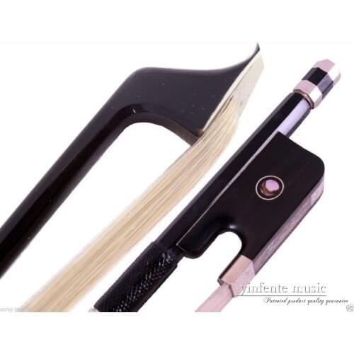 4/4 Cello Bow Carbon fiber Round Stick Ebony High Quality New #DT-053