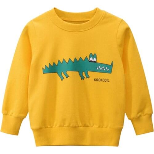 Kids Autumn Clothes Cotton Cartoon Dinosaur BoyS Sweatshirt Hoodies For Children