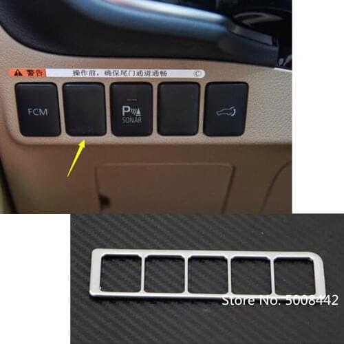 For Mitsubishi Outlander 2016 2017 2018 2019 2020 Car Stick Cover ABS Matte Front Head Light Switch Button Trim Frame Lamp