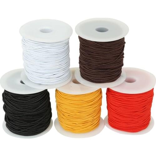 0.8/1.2/1.5mm 5 Colors Elastic Bungee Cord Beaded Rope For DIY Clothing Sewing Bracelet Necklace Jewelry Findings Craft Making