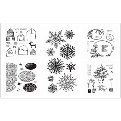 French Transparent Clear Stamps for DIY Scrapbooking/Card Making/Kids Christmas Fun Decoration Supplies