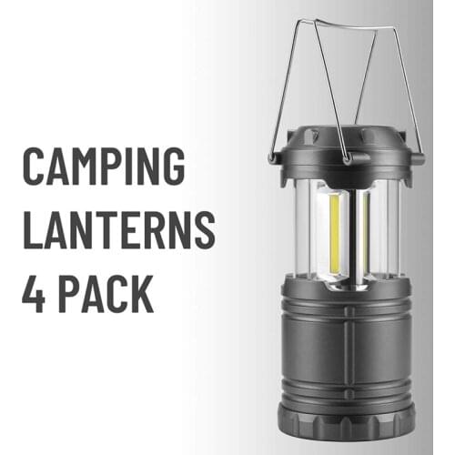 GTBL Camping Lanterns, 4 Pack Battery Powered Camping Lights Flashlight for Outdoor Camping Hiking, Survival Kits for Camping