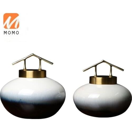 Ceramic Pot Decoration Model Room Tea Room Living Room Coffee Table Antique Shelf Hallway TV Cabinet Crafts