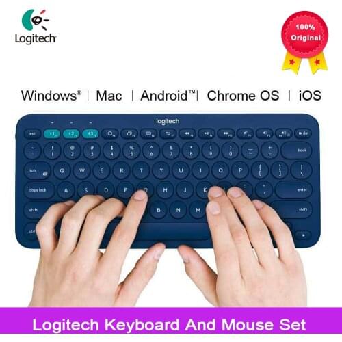 Logitech K380 Multi-device Bluetooth wireless keyboard Quiet Colorful Portable Windows MacOS Android IOS Chrome OS universal