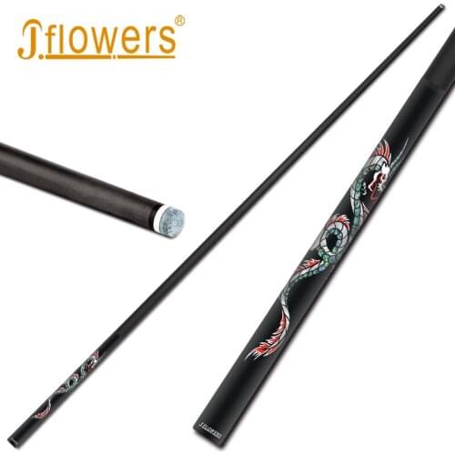 Genuine JFLOWERS JSK-603F Snooker Cue Billiard Cue 10-10.2mm Tip Black Carbon Fiber Technology Professional Billiard 2019