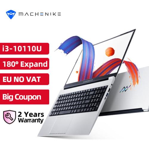 Machenike Laptop Metal Ultrabook intel core i3-10110U 8G RAM 256G SSD 15.6'' FHD IPS 2.4G+5G WiFi Portable Student Laptop Office