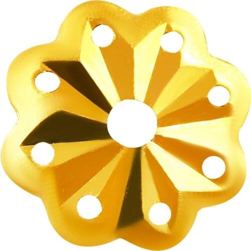 New Arrival 24K Yellow Gold Beads 999 Gold Loose Flower Beads Bracelet Beads