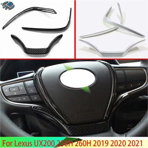 For Lexus UX200 250H 260H 2019 2020 ABS Steering Wheel Panel Cover Bezel Trim Insert Badge Molding Garnish