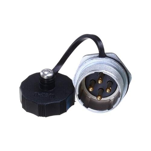 WEIPU WS20J*ZM WS20 M20 Soldering Connector Bulkhead Cabinet Jacks 2 3 4 5 6 7 8 9 12 Pin Rear Nut Seat Waterproof Male Socket