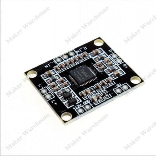 10pcs PAM8610 digital power amplifier board 2 x15w dual channel stereo mini class D power amplifier board 7V15V