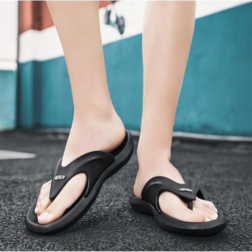 Simple And Fashionable Flip Flops Mens Summer Lightweight Non-Slip Deodorant Outdoor Youth Sandals Casual Trend Beach Slippers