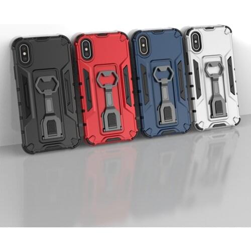Shocproof Metal Aluminium Magnetic Stand Case For iPhone 12 Pro 12 Mini 11 XR X XS Max Bottle Opener Style Phone Back Cover