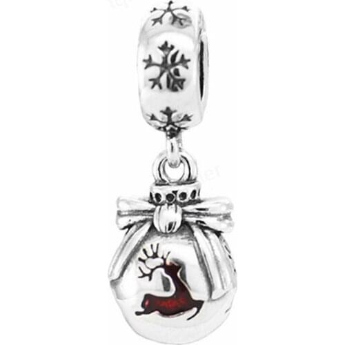 925 Sterling Christmas European Charms Bead Fit Original Charms Bracelets DIY Pendant Charm Beads Girl Women Jewelry Making