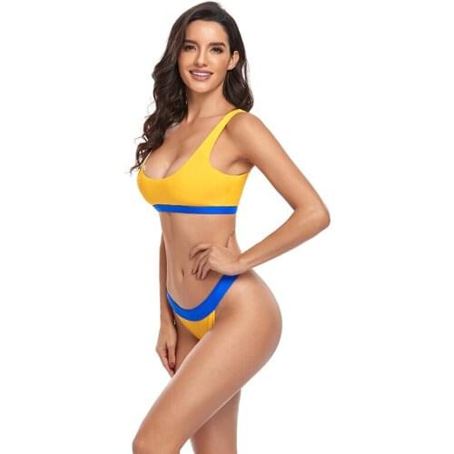 Sexy Bikini 2021 Patchwork Swimsuit Women Swimwear Push Up Bikini Set Brazilian Bathing Suit Summer Beach Wear Swimming Suit XL