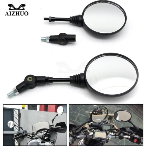 8/10 MM folding round Motorcycle RearView Mirror Universal Side Mirrors For Honda Dio MSX125 CB400 CB650F NC750X PCX 150 PCX125