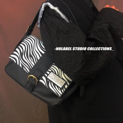 Dark Retro Zebra Pattern Stitching Design Romantic Underarm Shoulder Bag Handbag 2021 New Purses and Handbags Luxury Cc Gg
