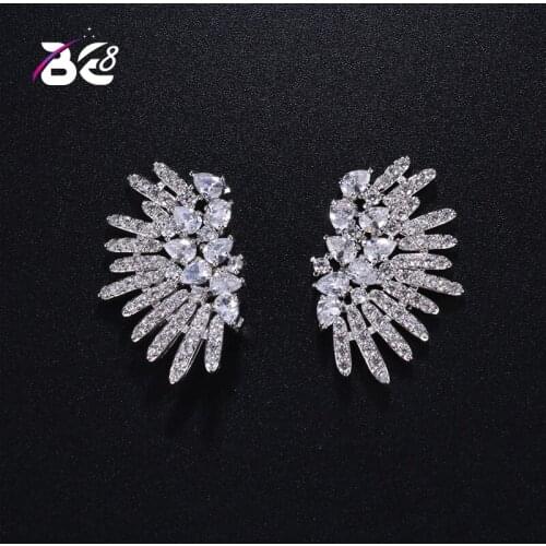 Be 8 Brand Design Charm Crystal Stud Earrings for Women Wedding Party Jewelry E380