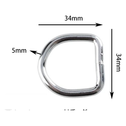 04 Hardware accessories Bag hardware accessories buckle metal wire D-shaped buckle iron half circle D buckle handbag