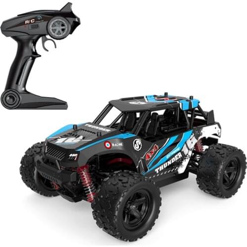 1:18 four-wheel drive high-speed remote control car four-wheel drive off-road truck 2.4G electric remote control car model