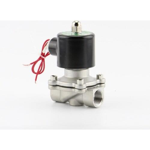 1/8" 1/4" 3/8" 1/2" 1 Stainless Steel Electric Solenoid Valve 12VDC Normally Closed DC12V,DC24V,AC24V,AC36V,AC110V,AC220V,AC380V