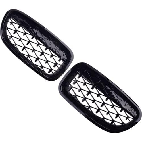 1Pair Front Hood Grilles ABS Fit for BMW 5 Series F10 Sedan M5 F11 Touring 2011 2012 2013 2014 2015 2016 51137200727 51137200728