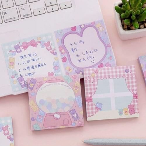 1pcs Candy Sticky Notes Novelty Stationery Sticky Notes Student Planner Stickers Kawaii Memo Sheets stationery School Supplies