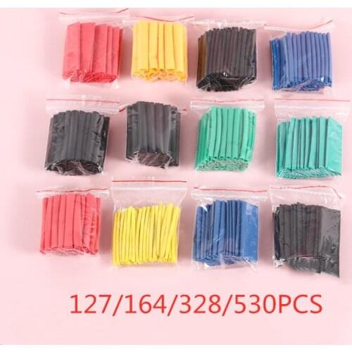 2:1 Heat Shrink Tubing Kit Polyolefin Insulation Sleeve Connector Repair Wire and cable heat shrinkable tube ø1-ø14