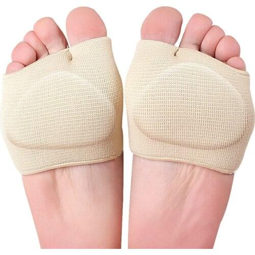 2/3/5Pair Half Yard Shoes Insoles Metatarsal Sleeve Silicone Forefoot Cushion Pads Prevent Shock Gel Insoles Foot Care Tools