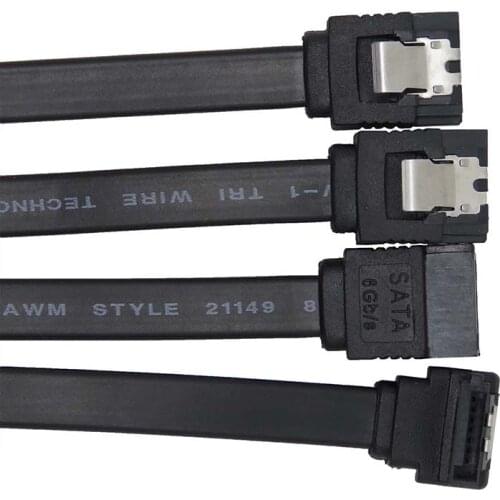 2pcs/lot 6GB SATAIII 3 Data Straight Right Angle HDD for ASUS sata 3 cable