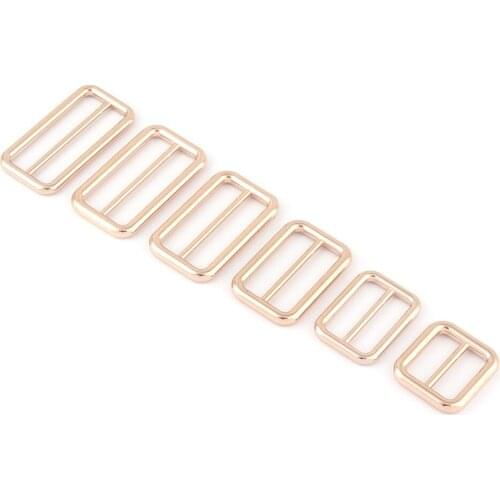 20-40mm Light Gold Metal Adjuster Slide Lanyard Buckle,Dog Collar Purse Strap Buckle Backpack Handbag Webbing Hardware Supplies