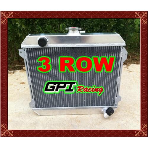 3 Row 56mm aluminum radiator for NISSAN DATSUN 510 610 710 720 L20B Manual,NEW