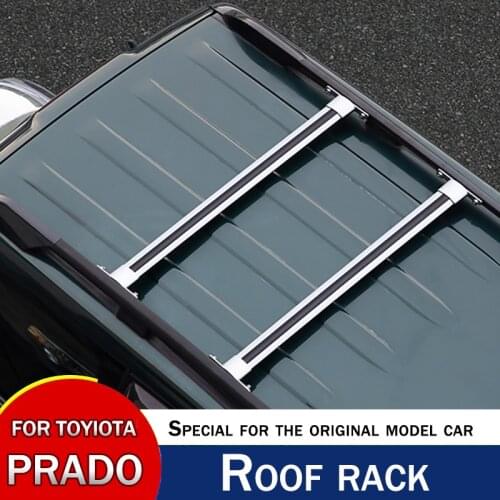 For 03-09 Toyota Prado Roof Rack Crossbar Special For Travel Rack LC120 Refit Aluminum Alloy Accessories Luggage Rack Rail