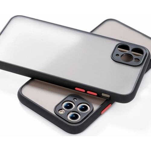 IPhone 12 Black Pink OFF White Blue Purple Phone Case Transparent Matte for iPhone 7 8 11 12 Mini Pro X XS XR MAX Plus Case