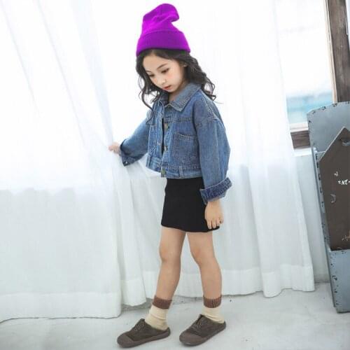 2020 Big Girl Spring Autumn Clothing Set Denim Jacket+dress,kids Baby Fashion Casual Suits Children Clothes 4-14T