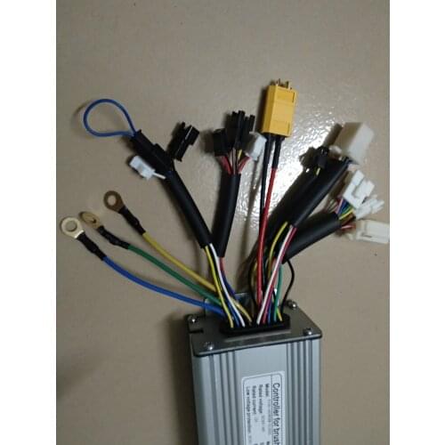 Silver E-Bicycle Brushless Ebike Controller For 36V/48V 500W 9MOSFET 25A With Regenerative and Reverse Function Electric Bike