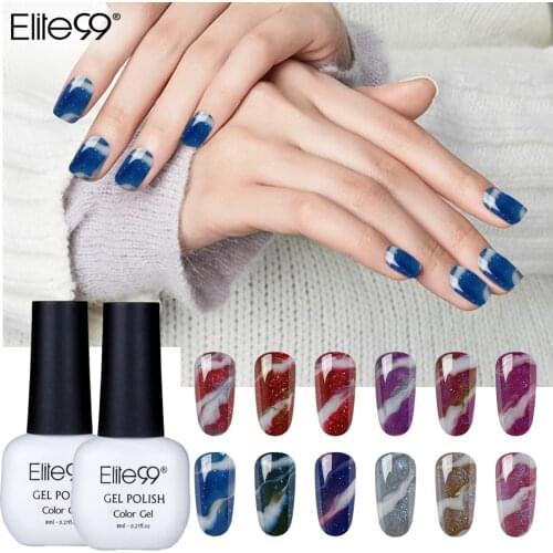 Elite99 8ml Changeable UV Gel Polish Marble Halo Effect Gel Top Base Coat Nail Polish Soak Off Hybrid Nail Gel For Nails Lacquer