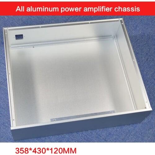 358*430*120MM All-aluminum Amplifier Chassis WA139 DIY Pure Post-amplifier Case Preamp Shell Amplifier Audio Enclosure Nonporous