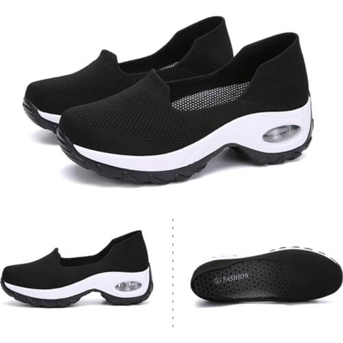 Summer Increase Height Sneakers Women Platform Shoes Tenis Feminino Ladies Wedge Shoes Tennis Breathable Mesh Zapatillas Mujer