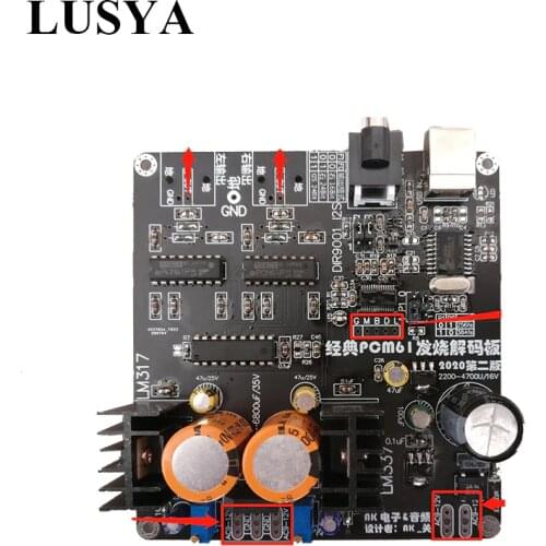 Lusya PCM61 18Bit HIFI Decoder Board USB Or Coaxial Input DAC Board T0287