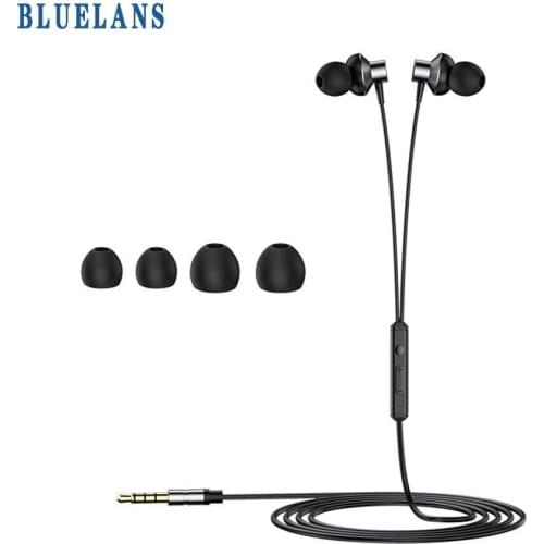 3.5MM Metal Wired Headphones In Ear Heavy Bass Stereo Music Gaming Headset With Mic for Huawei Xiaomi Mobile Phone Laptops