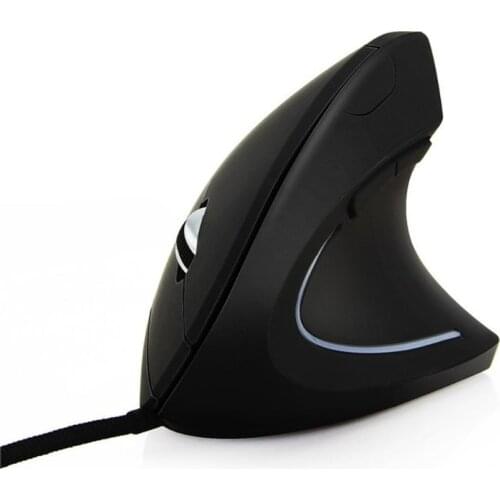 Wired Right Hand Vertical Mouse Ergonomic Gaming Mouse 800 1200 1600 DPI USB Optical Wrist Healthy Mice Mause For PC Computer