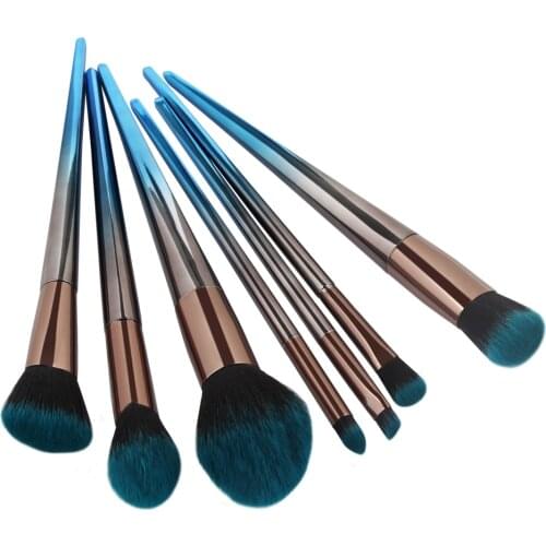 Makeup Brushes Set 7pcs Eye Shadow Blending Eyeliner Eyelash Eyebrow Make up Brushes Professional Eyeshadow Brushes wholesale
