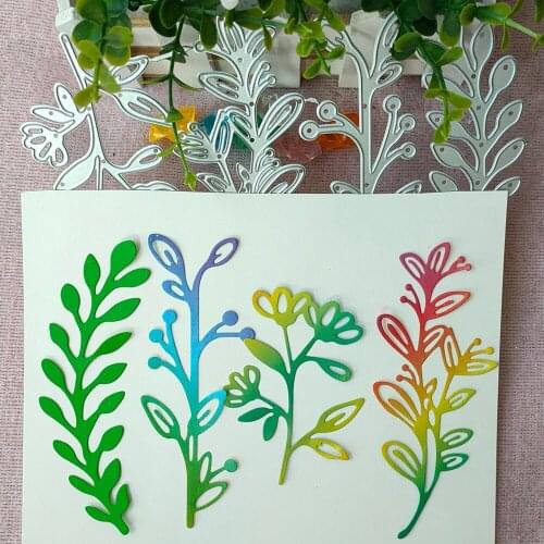 New 4 kinds of leaves metal cutting die scrapbook for photo album paper diy gift card decoration embossed dice