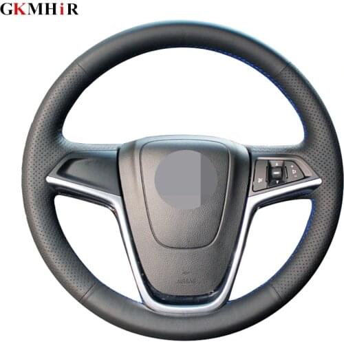 Car Steering Wheel Covers Wrap for Opel Astra (J) 2010-2015 Ampera 2012 Zafira Tourer Mokka 2012-2019 Insignia 2008-2013